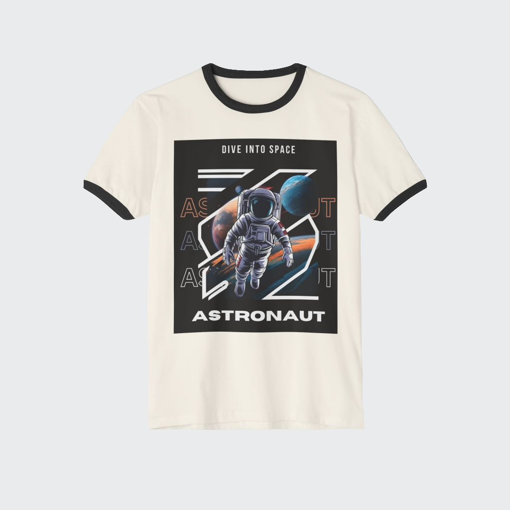 SPACE Custom T-Shirt Natural/Black XS 