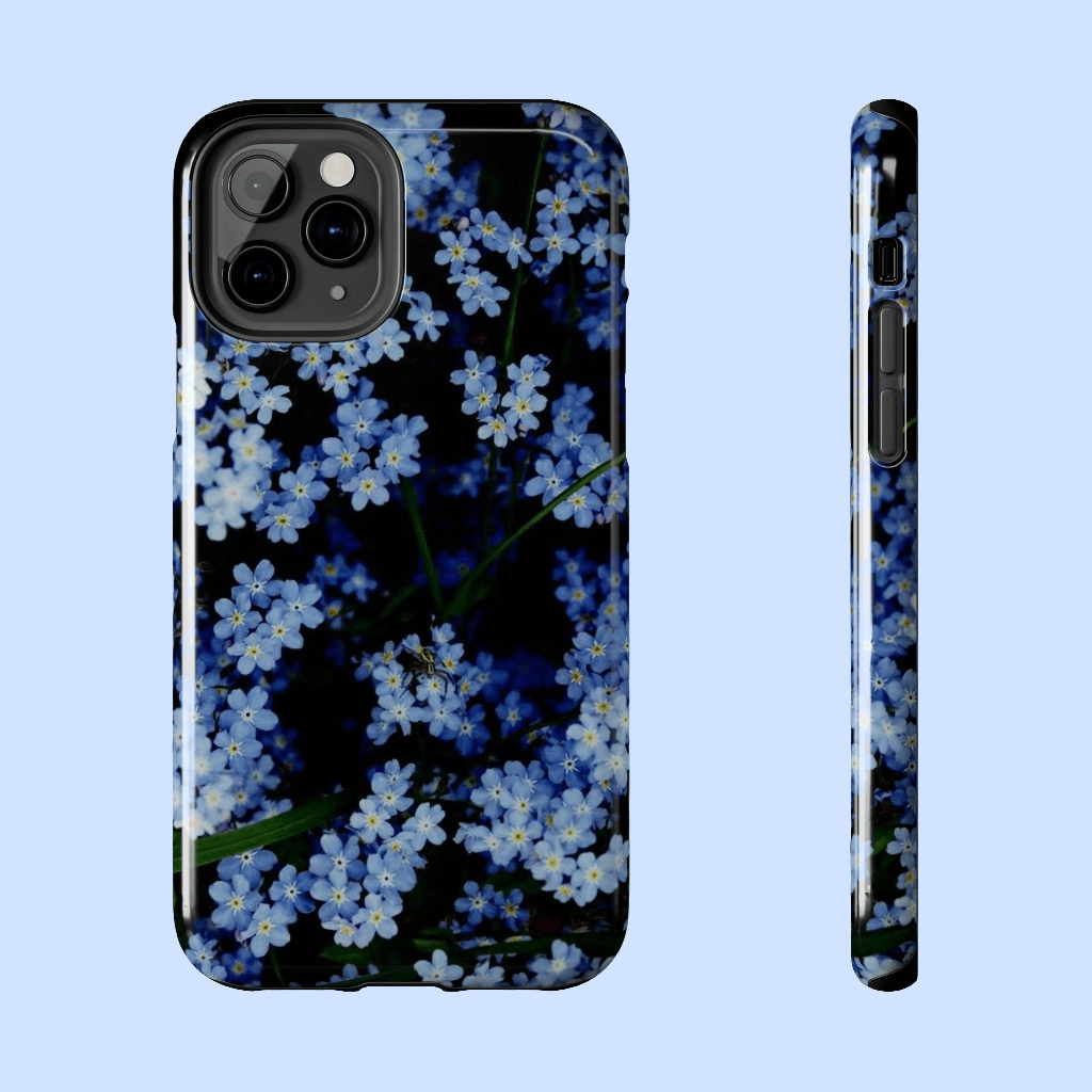 Blue Flower Custom Cover AccessoriesGlossyiPhone Cases