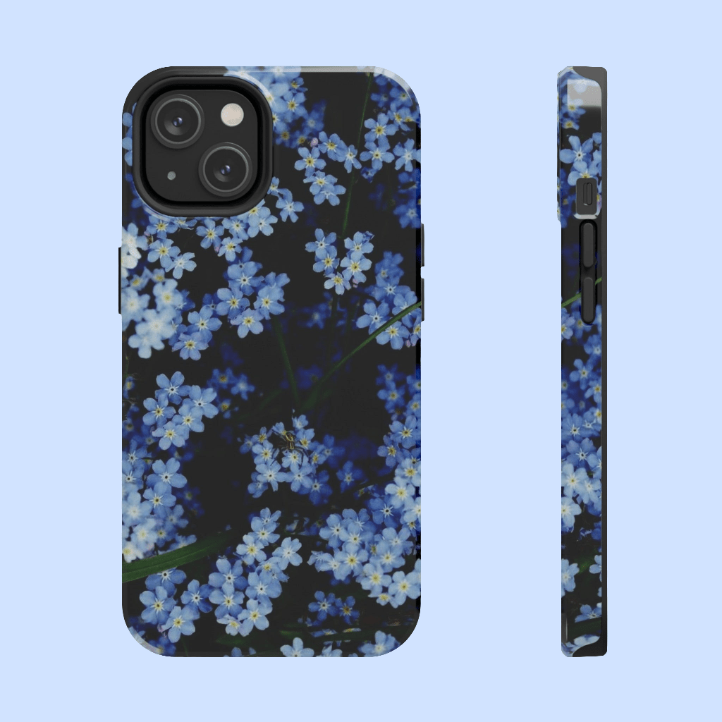 Blue Flower Custom Cover AccessoriesGlossyiPhone Cases