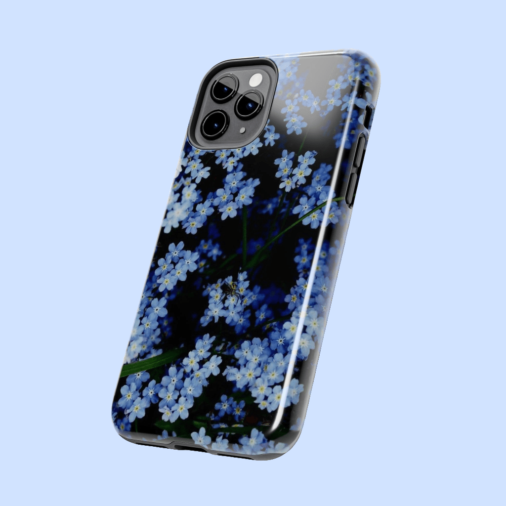 Blue Flower Custom Cover AccessoriesGlossyiPhone Cases