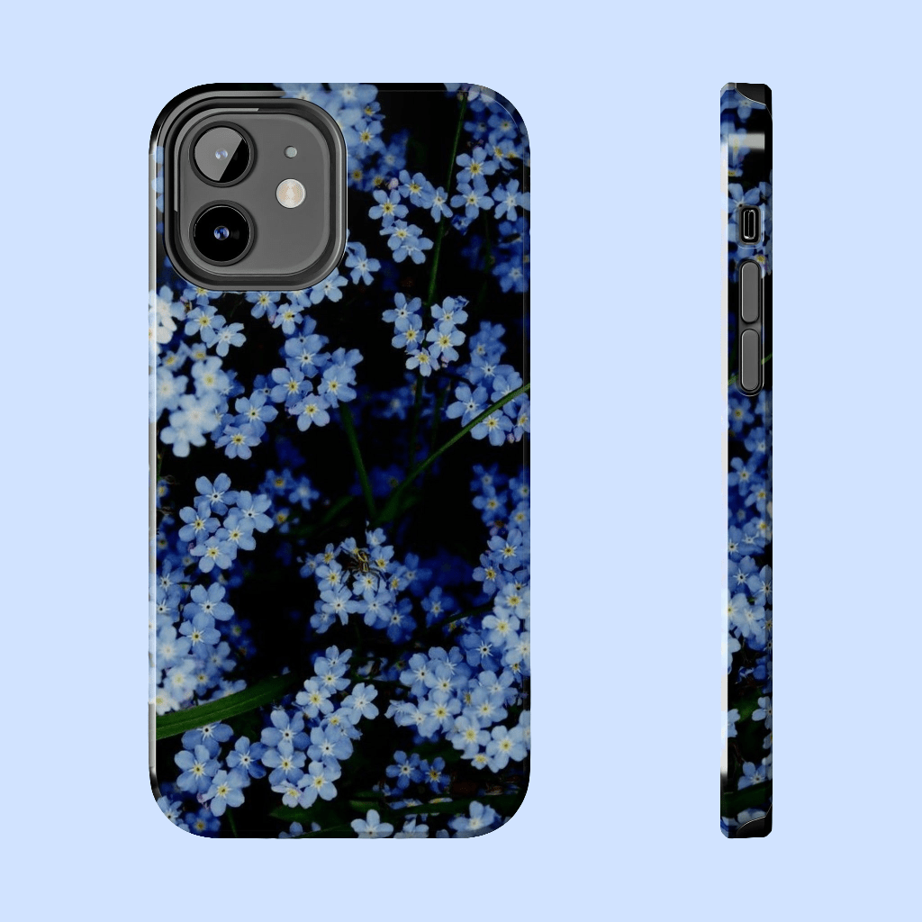 Blue Flower Custom Cover AccessoriesGlossyiPhone Cases