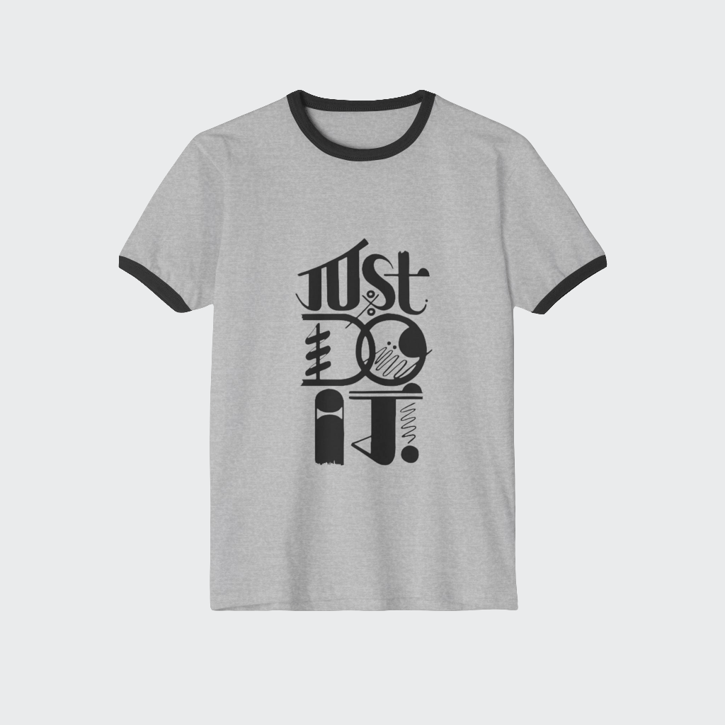 Custom T-Shirt Just Do It CottonCrew neckDTG