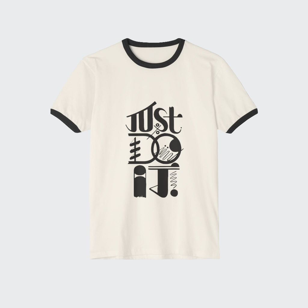 Custom T-Shirt Just Do It CottonCrew neckDTG