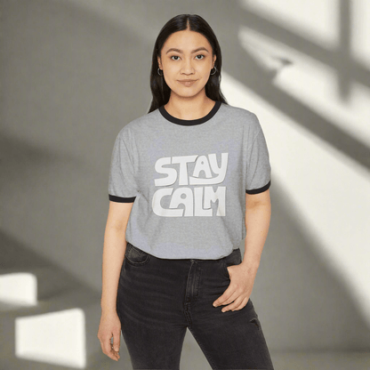 Custom T-Shirt Stay Calm CottonCrew neckDTG