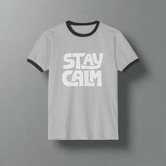 Custom T-Shirt Stay Calm CottonCrew neckDTG