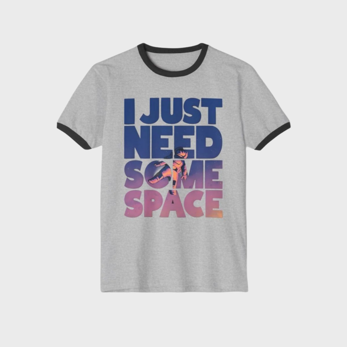 I NEED SPACE Custom T-Shirt CottonCrew neckDTG