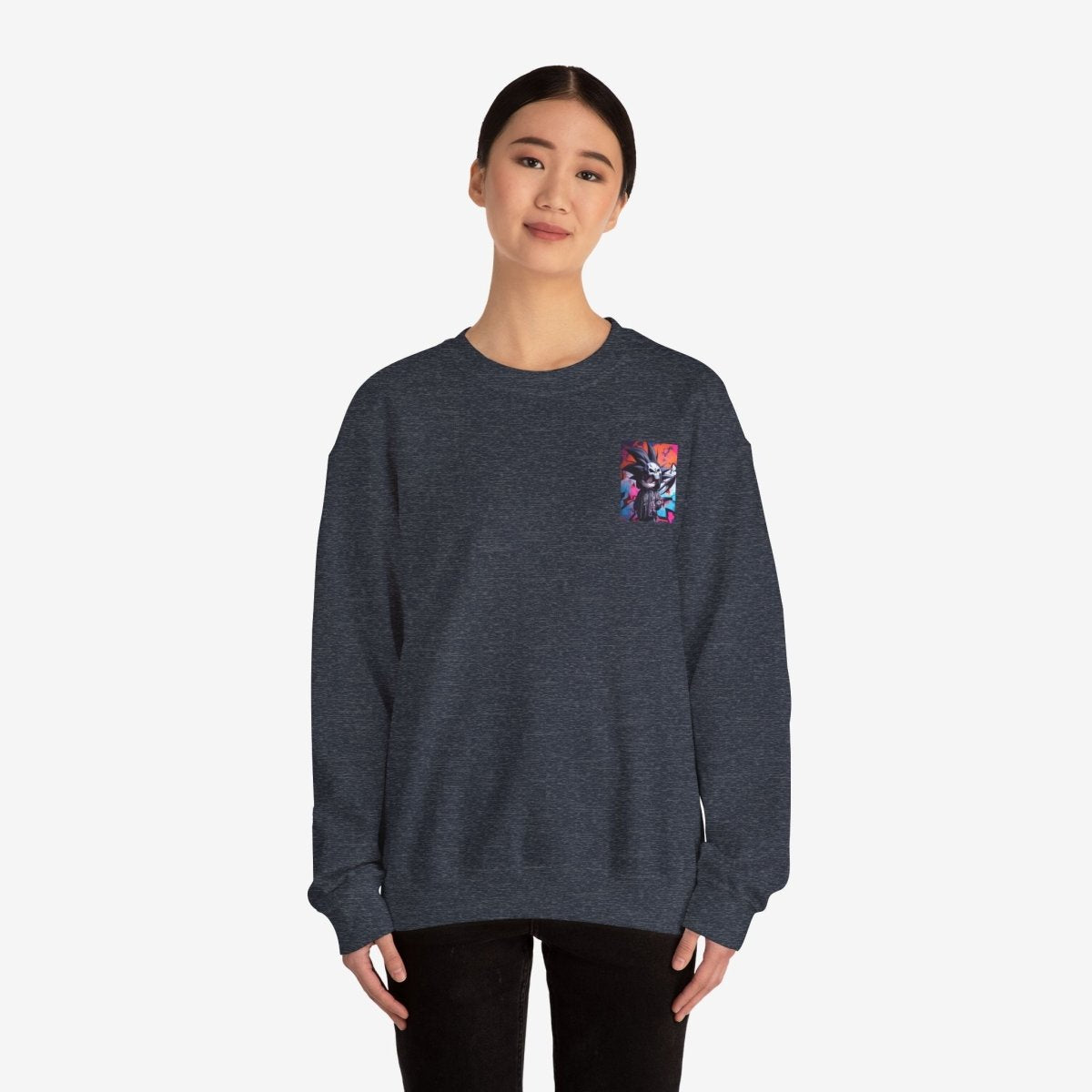 Death Scythe Goku Sweatshirt Crew neckDTGEmbroidery