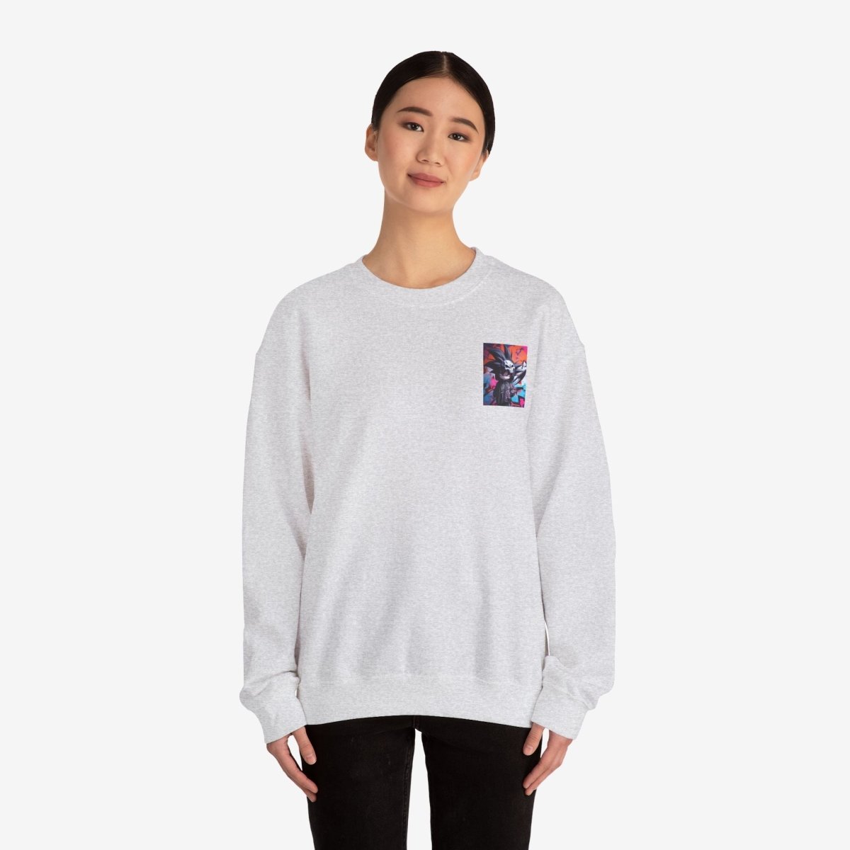 Death Scythe Goku Sweatshirt Crew neckDTGEmbroidery