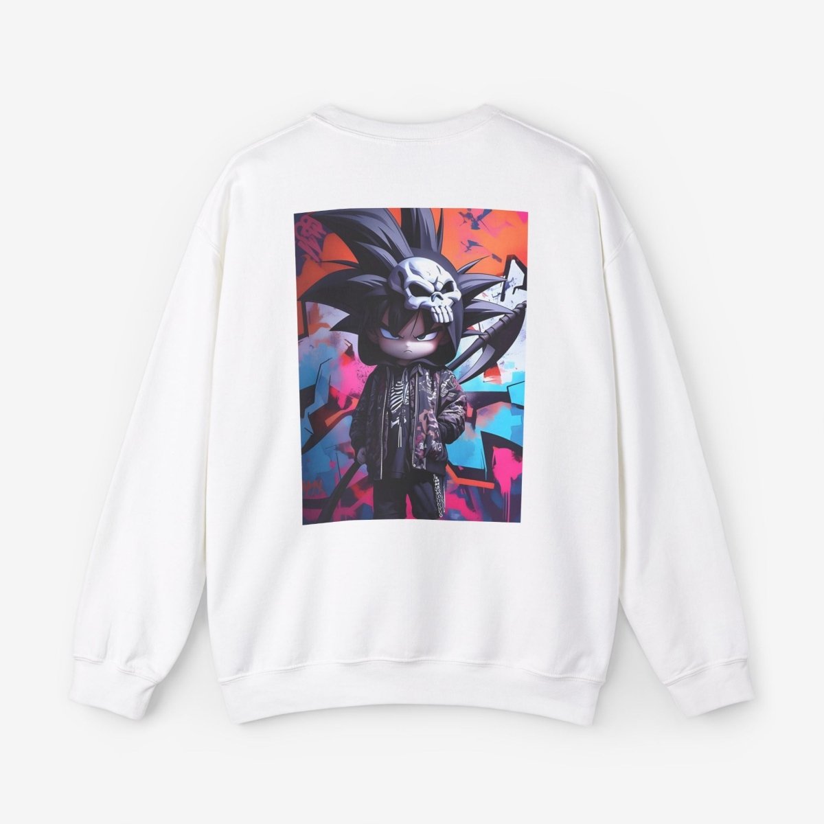 Death Scythe Goku Sweatshirt Crew neckDTGEmbroidery