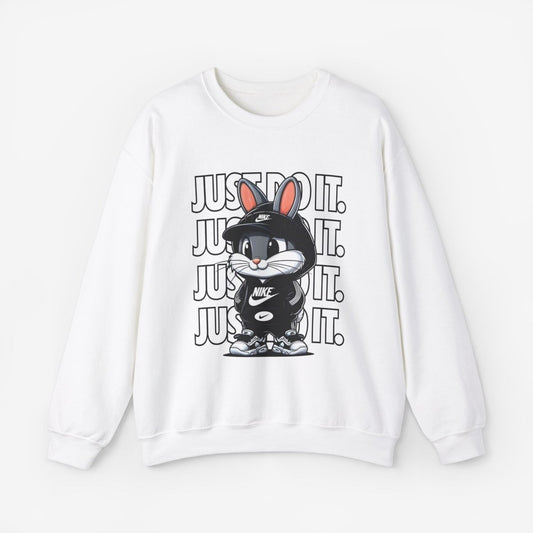 JUST DO IT Sweatshirt Crew neckDTGEmbroidery