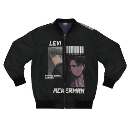 LEVI ARKERMAN CUSTOM ANIME Men's Bomber Jacket All Over PrintAOPAOP Clothing