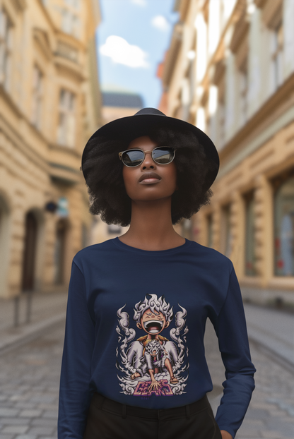 One piece Long Sleeve T Shirt S Navy 