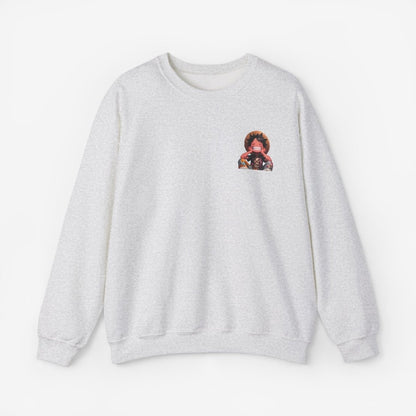 Luffy Both Side Sweatshirt Crew neckDTGEmbroidery