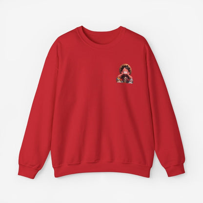 Luffy Both Side Sweatshirt Crew neckDTGEmbroidery