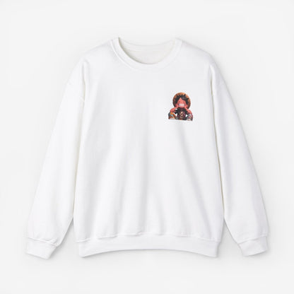 Luffy Both Side Sweatshirt Crew neckDTGEmbroidery