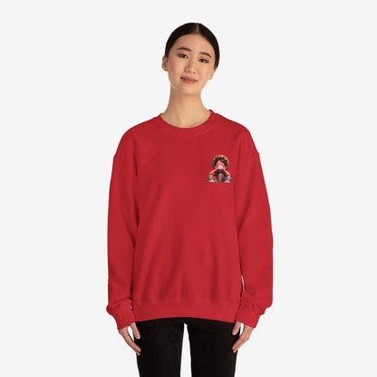 Luffy Both Side Sweatshirt Crew neckDTGEmbroidery