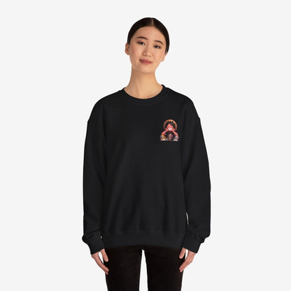 Luffy Both Side Sweatshirt Crew neckDTGEmbroidery