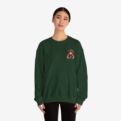 Luffy Both Side Sweatshirt Crew neckDTGEmbroidery