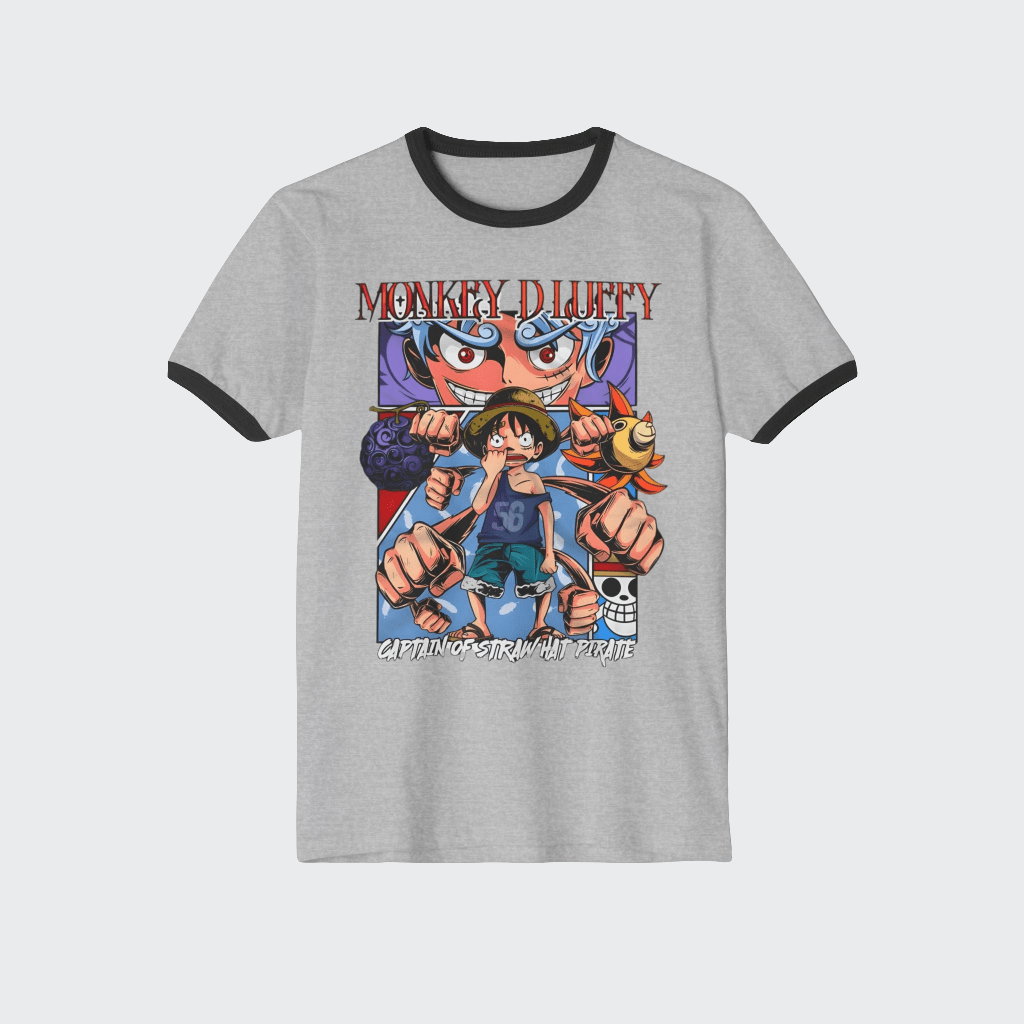 Luffy Custom T-Shirt CottonCrew neckDTG