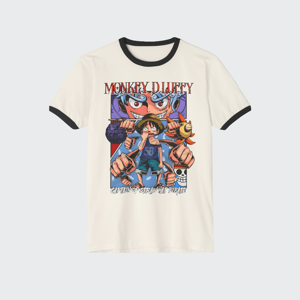 Luffy Custom T-Shirt CottonCrew neckDTG