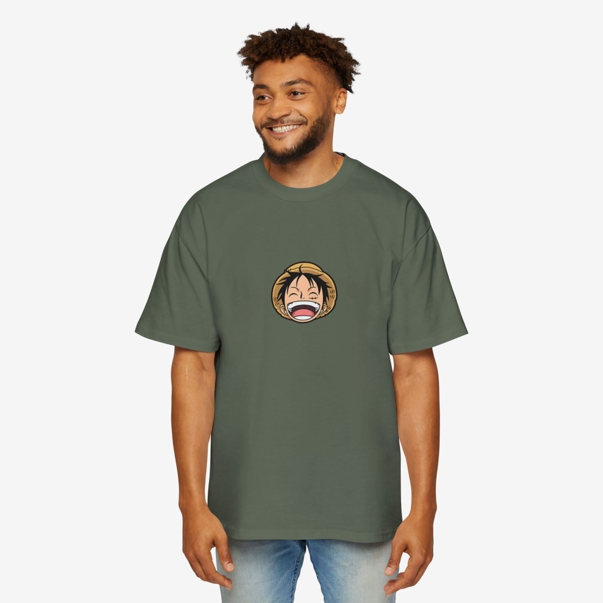 Luffy Oversized Custom T-shirt CottonDTGMen's Clothing