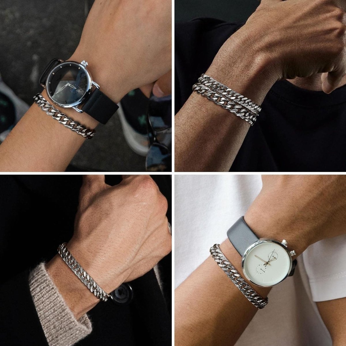 Men's Bracelets Curb Chunky Chain BraceletBraceletsChain