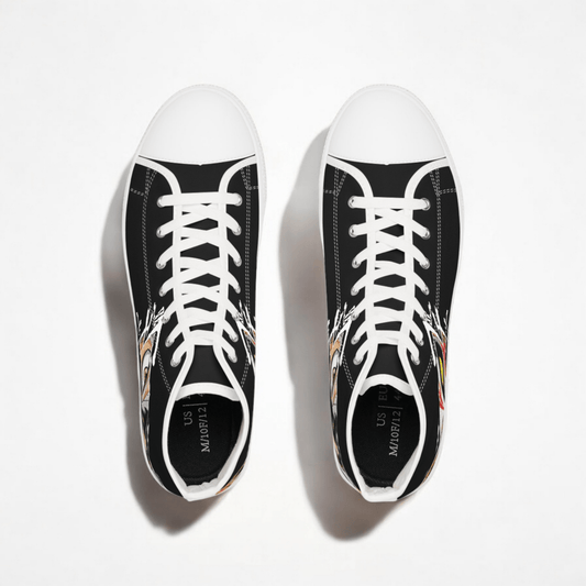 Men's High Top Sneakers All Over PrintAOPfootwear