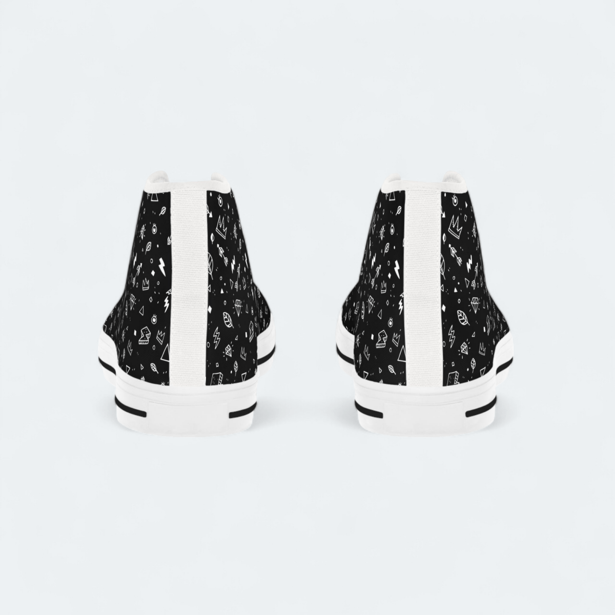 Men's High Top Sneakers All Over PrintAOPfootwear