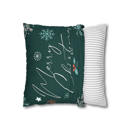 Merry Christmas Square Pillowcase All Over PrintAOPBed