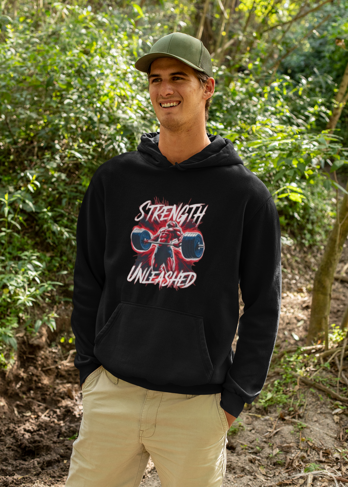 Strength Unleashed Custom Hoodie Design 