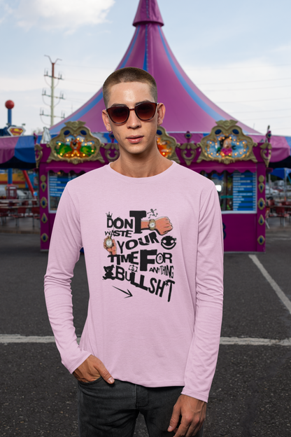 Long Sleeve T Shirt S Light Pink 