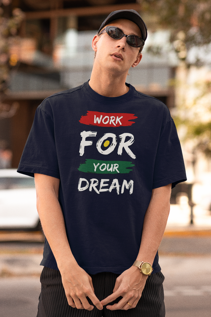 WORK FOR DREAMS Oversized Boxy Tee 