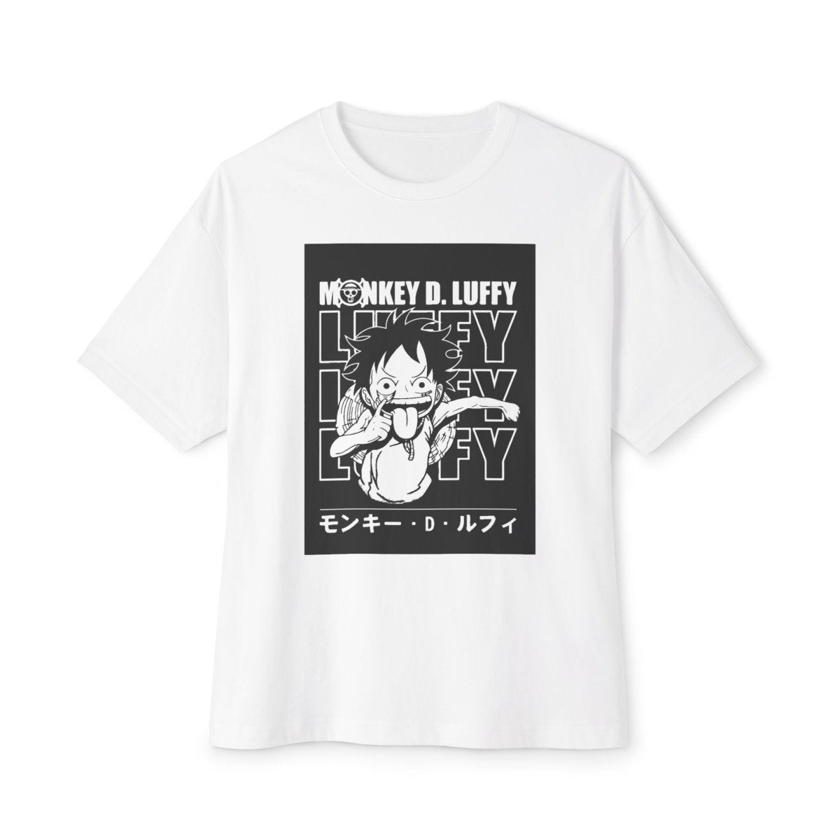 Monkey d luffy Oversized Tshirt CottonCrew neckDTG