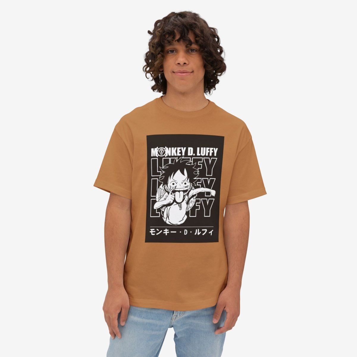 Monkey d luffy Oversized Tshirt CottonCrew neckDTG