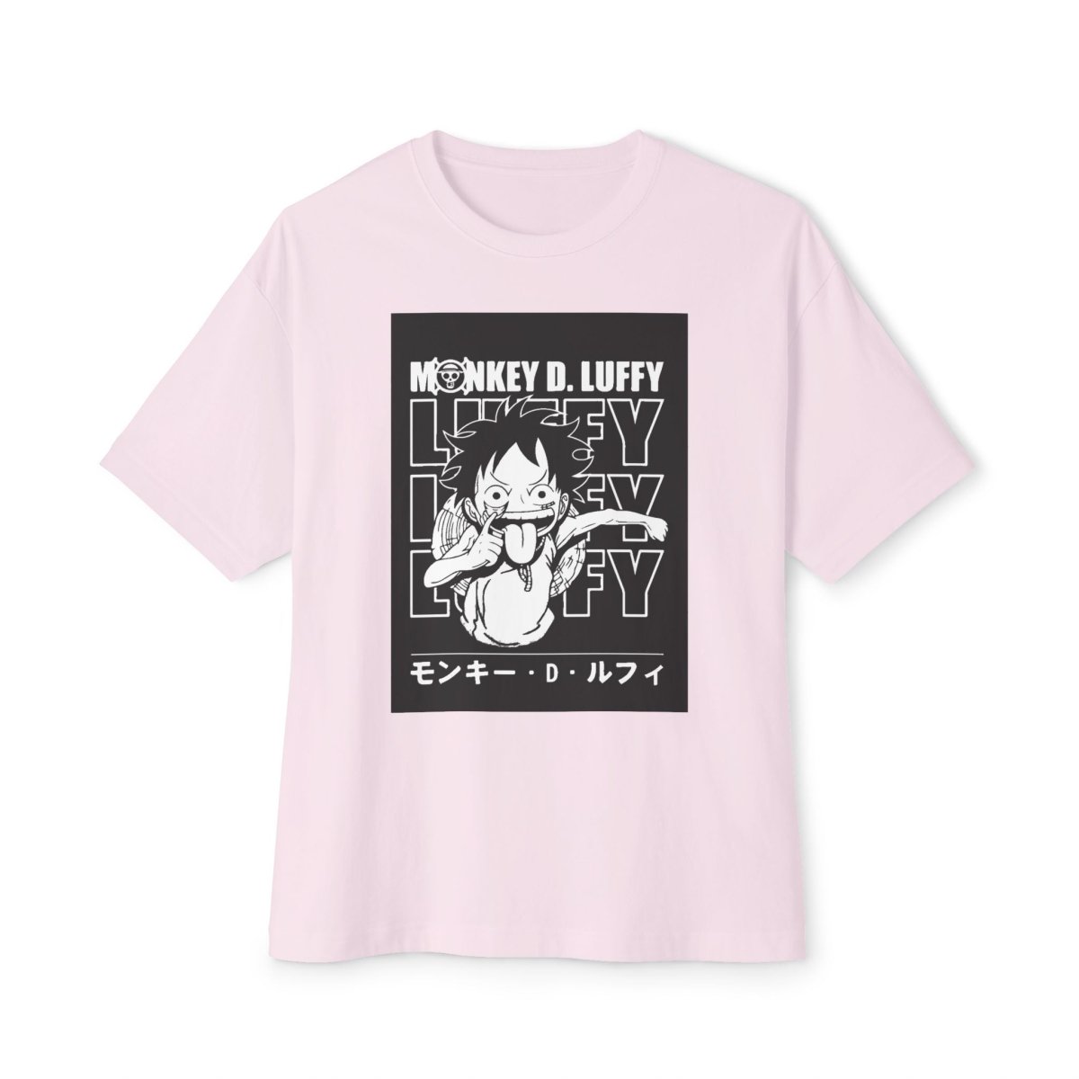 Monkey d luffy Oversized Tshirt CottonCrew neckDTG