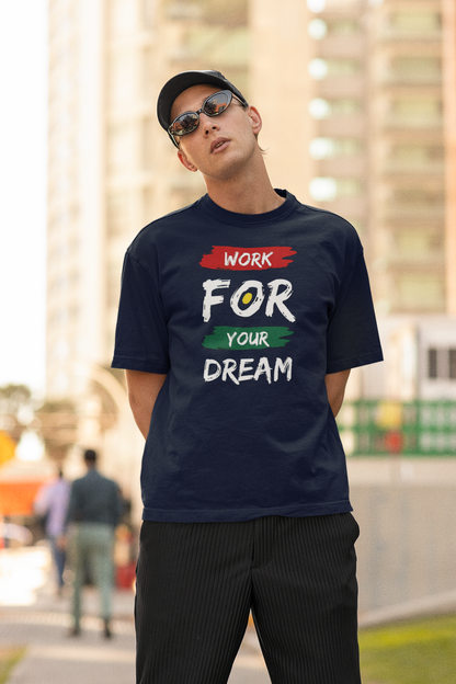 WORK FOR DREAMS Oversized Boxy Tee 