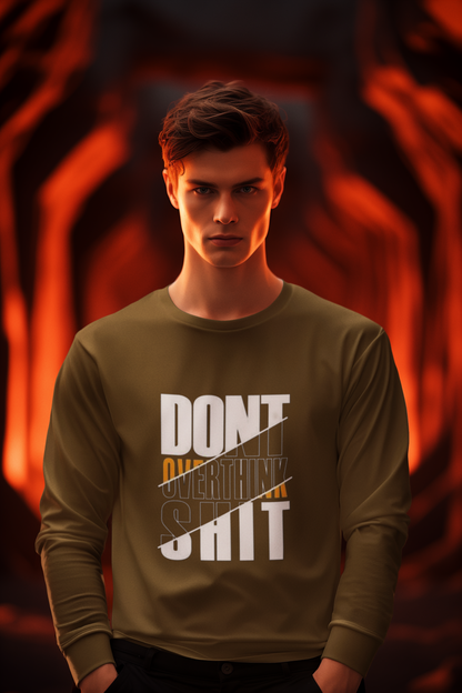 Don't Quit Long Sleeve T Shirt S Dark Chocolate 